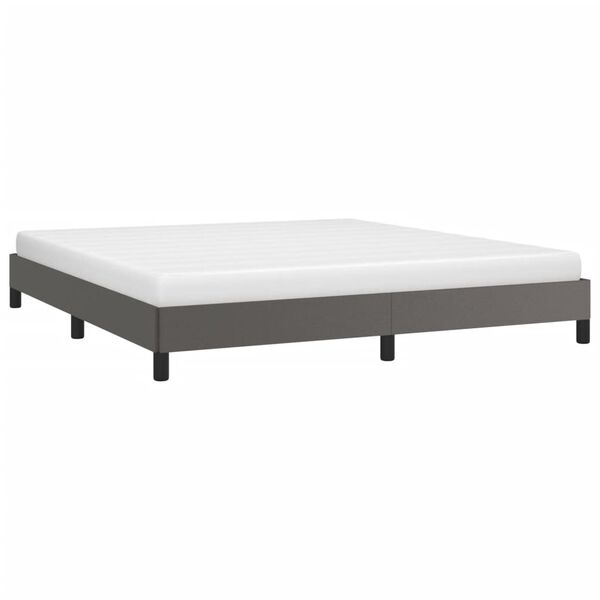 vidaXL Cadre de lit sans matelas gris 160x200 cm similicuir