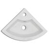 vidaXL Lavabo avec trou de trop-plein 45x32x12,5 cm Blanc