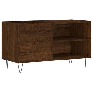 vidaXL Armoire &agrave; disques ch&ecirc;ne marron 85x38x48 cm bois d'ing&eacute;nierie