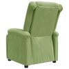 vidaXL Fauteuil inclinable vert clair velours