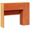 vidaXL Tête de lit avec rangement cire marron 75 cm bois massif de pin