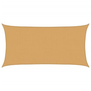 vidaXL Voile d'ombrage 160 g/m&sup2; rectangulaire sable 2x3,5 m PEHD