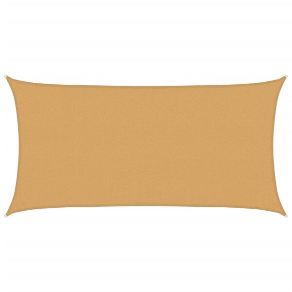 vidaXL Voile d'ombrage 160 g/m&sup2; rectangulaire sable 2x3,5 m PEHD