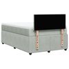 vidaXL Sommier &agrave; lattes de lit et matelas gris clair 120x190cm velours