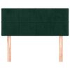 vidaXL T&ecirc;te de lit Vert fonc&eacute; 90x5x78/88 cm Velours