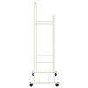 vidaXL Porte-v&ecirc;tements Uni Blanc 80 x 53 x 156 cm
