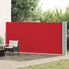 vidaXL Auvent lat&eacute;ral r&eacute;tractable de patio 170x1200 cm Rouge