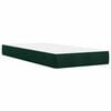 vidaXL Sommier &agrave; lattes de lit et matelas Vert fonc&eacute; 80x200 cm Velours
