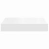 vidaXL &Eacute;tag&egrave;res murales flottantes 2 pcs blanc 23x23,5x3,8 cm MDF