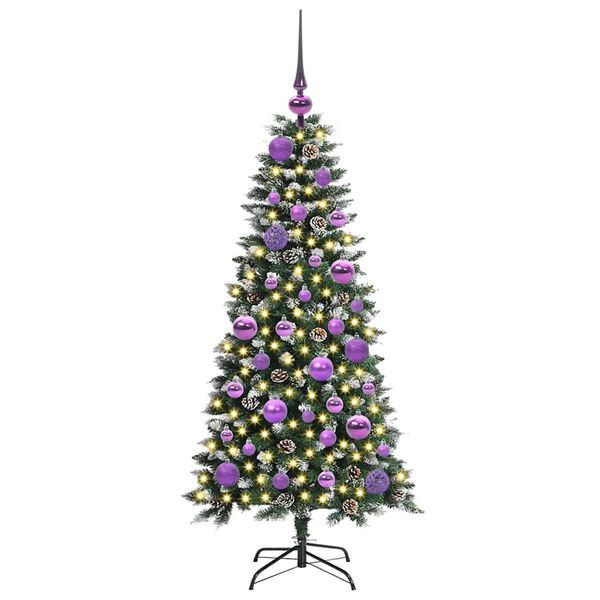 vidaXL Sapin de No&euml;l artificiel Vert 120 cm PVC, plastique et acier
