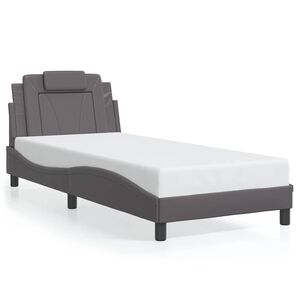 vidaXL Cadre de lit Viana sans matelas gris 80x200 cm similicuir