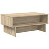 vidaXL Table basse Ch&ecirc;ne Sonoma 80 x 46 x 35 cm Bois d'ing&eacute;nierie