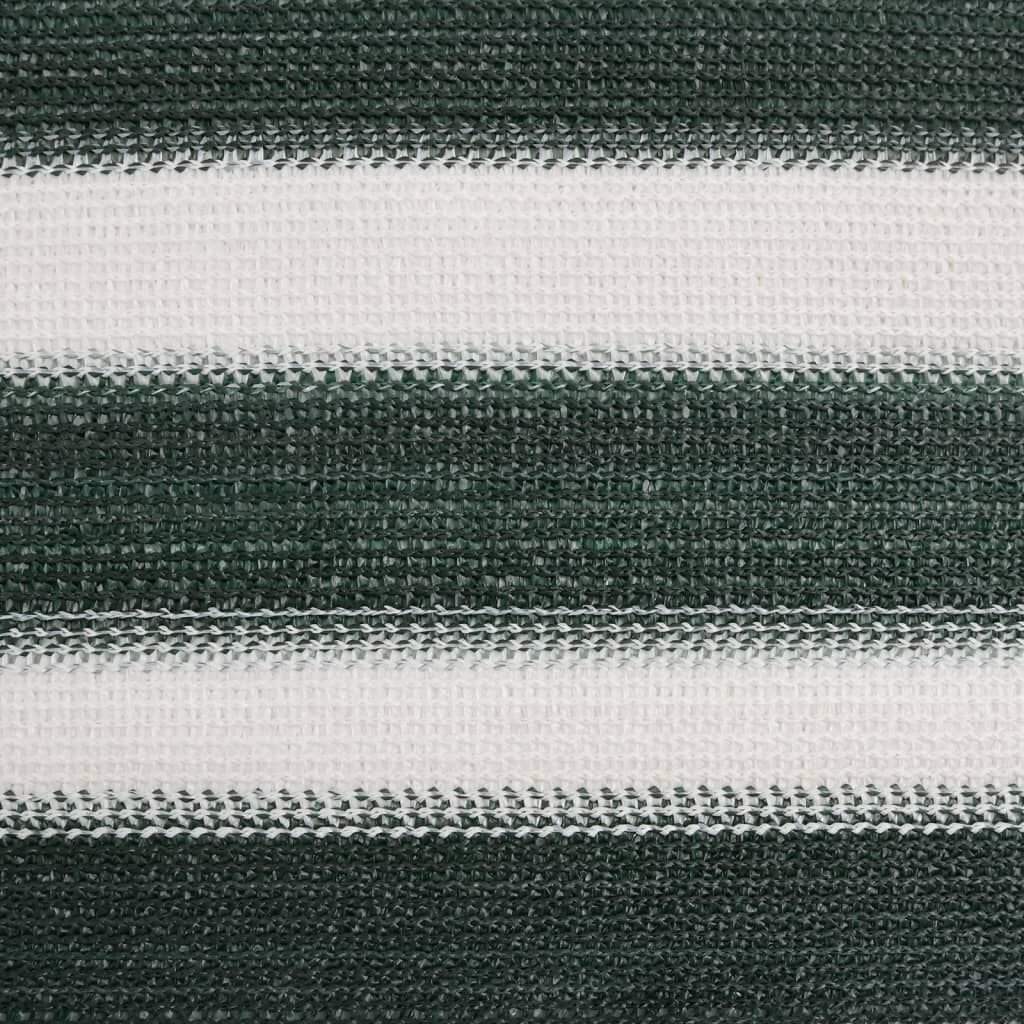 vidaXL Filet brise-vue vert et blanc 2x50 m PEHD 75 g/m²