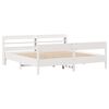 vidaXL Cadre de lit sans matelas blanc 180x200 cm bois massif de pin