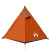 vidaXL Tente de camping à dôme 2 personnes gris et orange imperméable