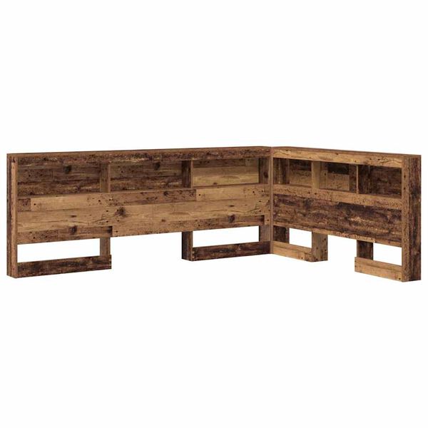 vidaXL T&ecirc;te de lit de rangement Bois Ancien 150 cm Bois d'ing&eacute;nierie