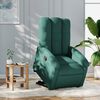 vidaXL Fauteuil inclinable vert foncé tissu