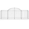 vidaXL Paniers &agrave; gabions arqu&eacute;s 10 pcs 200x50x60/80 cm Fer galvanis&eacute;