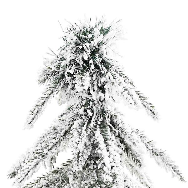 vidaXL Sapin de No&euml;l artificiel avec support Blanc 86 x 86 x 210 cm