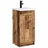 vidaXL Meuble de salle de bain avec &eacute;vier Bois ancien