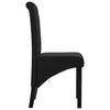 vidaXL Chaises &agrave; manger lot de 6 noir tissu