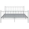 vidaXL Cadre de lit sans matelas gris métal 200x200 cm
