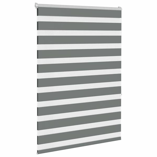 vidaXL Store z&egrave;bre gris fonc&eacute; largeur du tissu 100,9 cm polyester