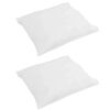 vidaXL Oreiller avec oreiller 2 pcs Blanc 60 x 60 cm Plume