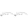 vidaXL Appliques murales LED d'ext&eacute;rieur avec capteurs 2 pcs blanc