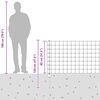 vidaXL Cl&ocirc;ture avec poteau Gris 0,8 x 10 m Acier