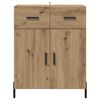 vidaXL Buffet Ch&ecirc;ne artisanal 69,5 x 34 x 90 cm Bois d'ing&eacute;nierie