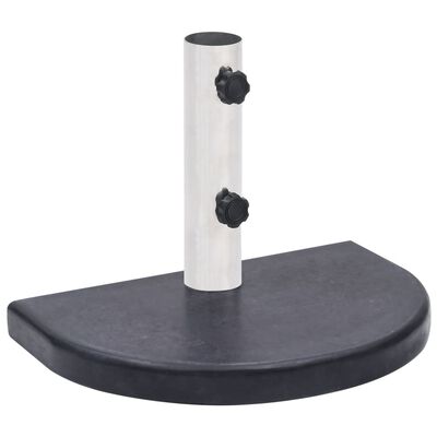 vidaXL Socle de parasol Noir 40x28x4 cm Granite