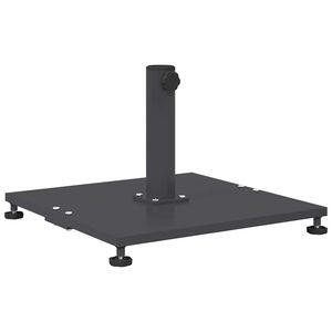 vidaXL Pied de parasol 25.95 kg Gris fonc&eacute; Carr&eacute;