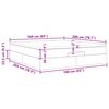 VidaXL Cadre de lit ottoman avec matelas taupe 160x200 cm tissu