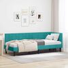 vidaXL Cadre de lit d'angle Turquoise 80 cm x 200 cm Velours