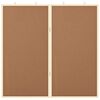 vidaXL Tableau d'Affichage Marron 80 x 80 x 1.4 cm Bois de pin massif