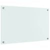 vidaXL Protection de cuisine Blanc 80 x 50 cm verre trempé