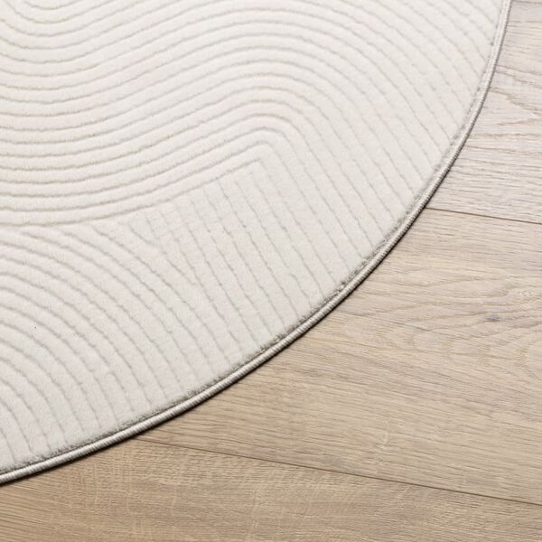 vidaXL Tapis IZA poils courts style scandinave cr&egrave;me &Oslash; 160 cm