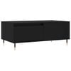 vidaXL Table basse Noir 90x50x36,5 cm Bois d'ing&eacute;nierie