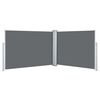 vidaXL Auvent lat&eacute;ral r&eacute;tractable Anthracite 100 x 1000 cm