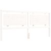 vidaXL Cadre de lit sans matelas blanc 200x200 cm bois massif