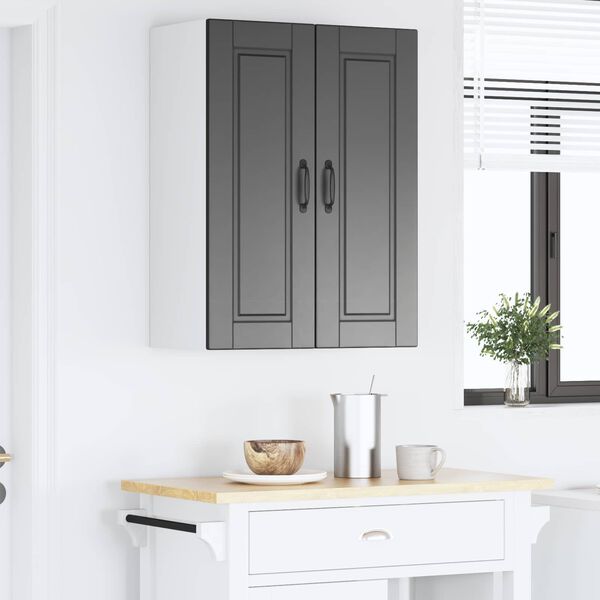 vidaXL Armoire de cuisine Noir 60 x 31 x 80 cm Bois d'ing&eacute;nierie