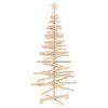 vidaXL Arbre de No&euml;l en bois KOTKA 120 cm Bois de pin massif Naturel