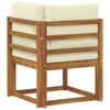 vidaXL Canap&eacute; d'angle ext&eacute;rieur Bois d'Acacia Massif
