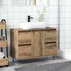 vidaXL Armoire de salle de bain ch&ecirc;ne artisanal bois d'ing&eacute;nierie