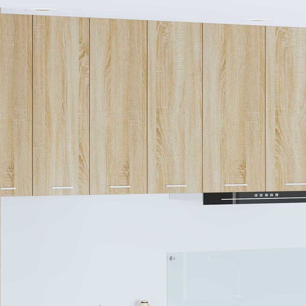 vidaXL Armoire suspendue avec stockage Ch&ecirc;ne Sonoma 60 x 31 x 80 cm