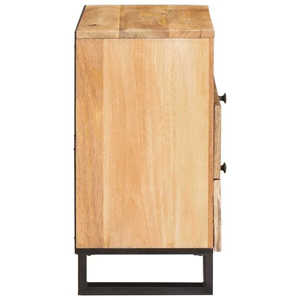vidaXL Cabinet de chevet Naturel 50 x 33 x 62 cm Bois de mangue massif