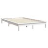 vidaXL Cadre de lit sans matelas blanc 160x200 cm bois massif