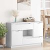 vidaXL Buffet avec tiroir Blanc 100 x 30 x 65,6 Bois d'ing&eacute;nierie
