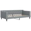 vidaXL Lit de jour avec matelas gris clair 90x190 cm tissu